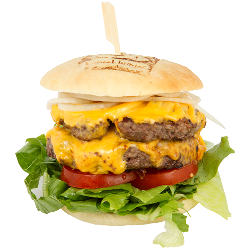 Doppel-Cheese-Burger ohne Pommes