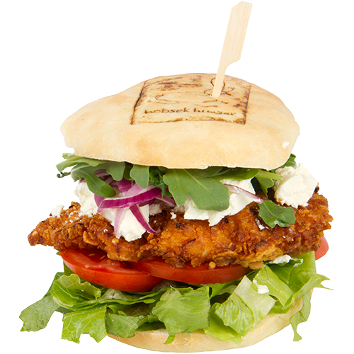 Crispy-Chicken-Burger (leicht scharf) ohne Pommes