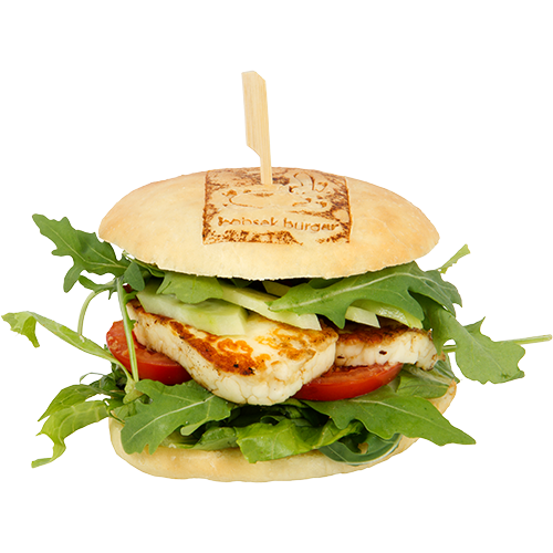 Halloumi-Burger, vegetarisch ohne Pommes