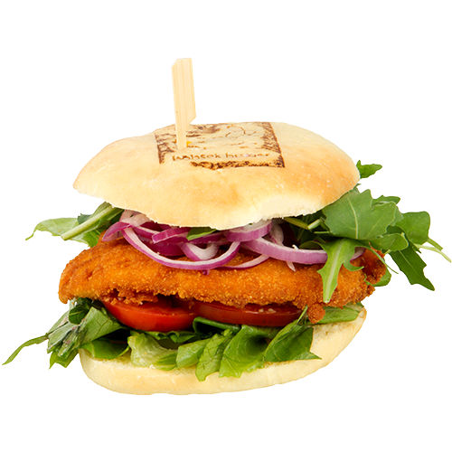Caesar-Chicken-Burger ohne Pommes