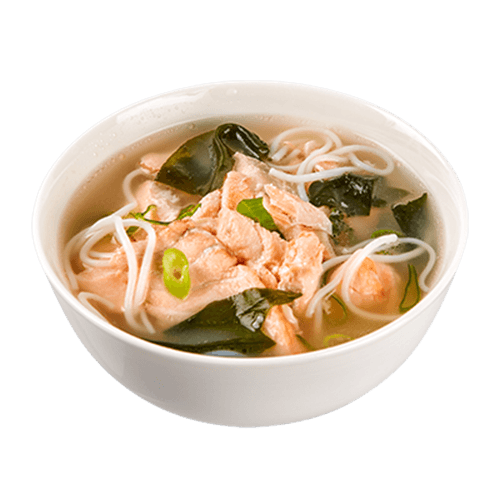 Lachs-Misosuppe