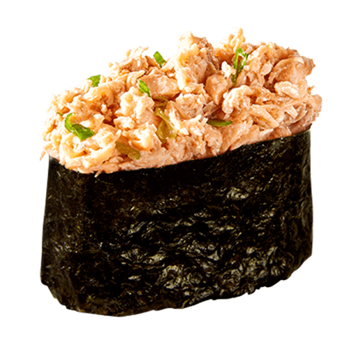 Spicy Salmon Gunkan (leicht scharf)
