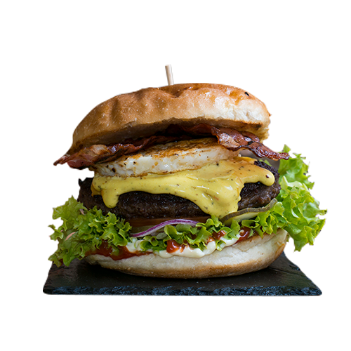 BBQ Bacon Egg Beef Burger