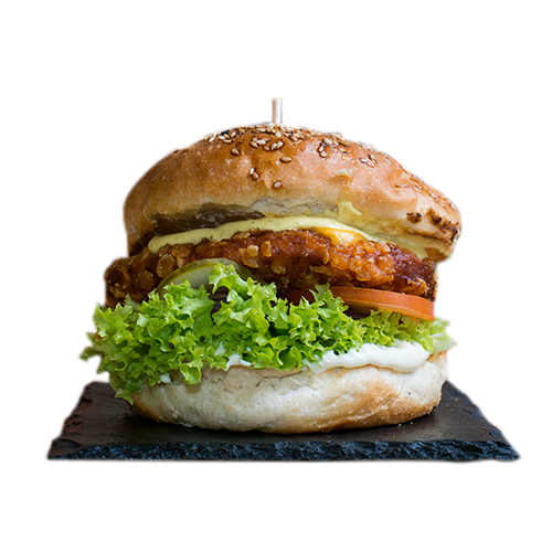 Crispy Chicken Burger (scharf)