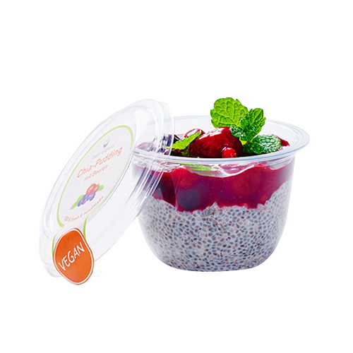 Beeren Chia Pudding (vegan)