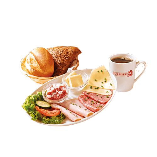 NurHier Frühstück