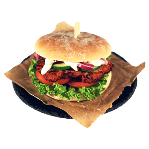 Roasted Chicken Burger (leicht scharf)
