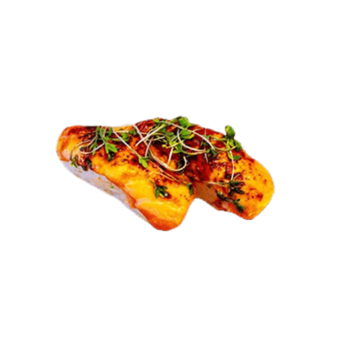 Flambierter Lachs Nigiri