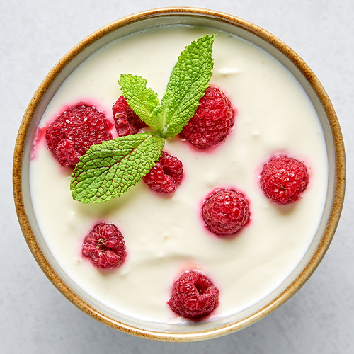 Himbeere-Limetten Mousse