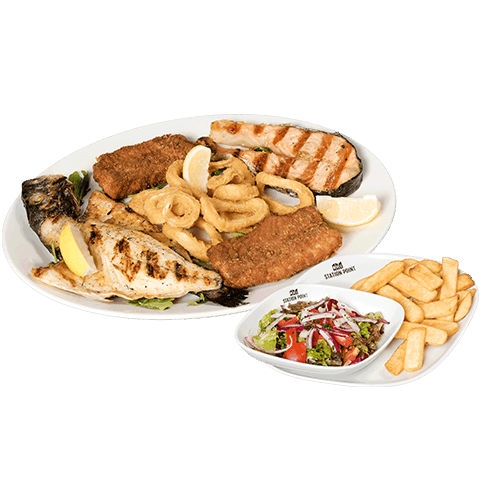 57-Gemischte Fischplatte (für 3-4 Personen)