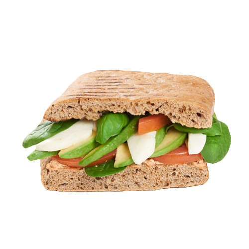 Avocado Mozzarella Sandwich (vegetarisch)