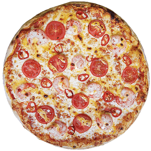 Pizza Gamberetti (scharf)