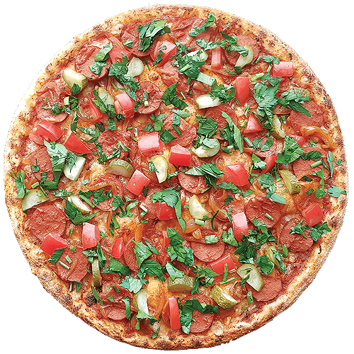 Pizza Oriwurst (scharf)