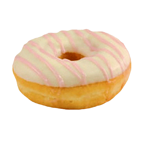Vanilla and Berry Donut