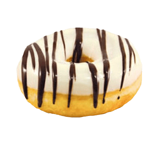 Black and White Donut