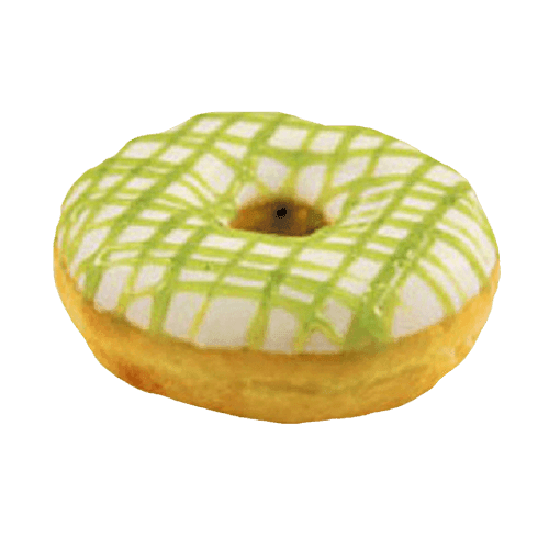 White and Kiwi Donut