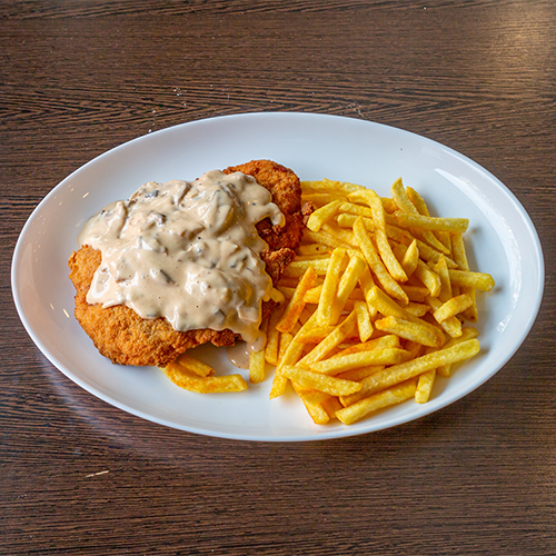 Champignon-Rahmschnitzel