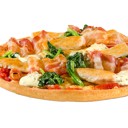 Pizza Chicken und Bacon