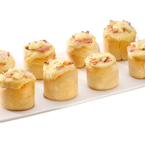 Pizzabrötchen Cheesy Pute