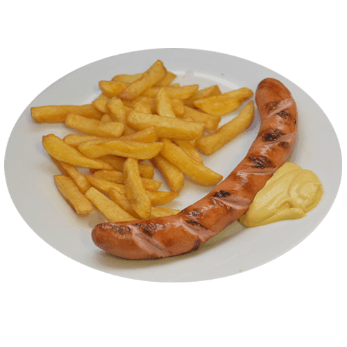 Stuttgarter Rote mit belgischen Fritten