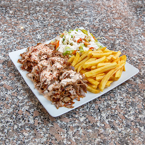 Dönertüte mit Pommes frites