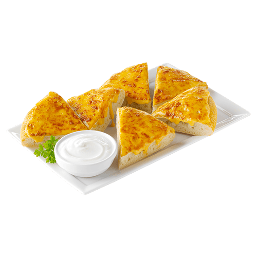 Pizzabrotecken mit Cheddar