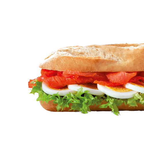 Seelachs-Ei-Baguette