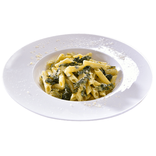 Penne mit Spinat und Gorgonzolasauce