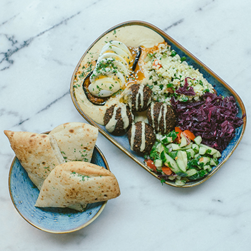 Spring Falafel Sabich (scharf)