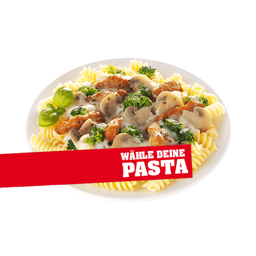 Mittag Pasta nach Wahl