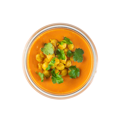 Tomaten-Kokos Suppe (vegan)