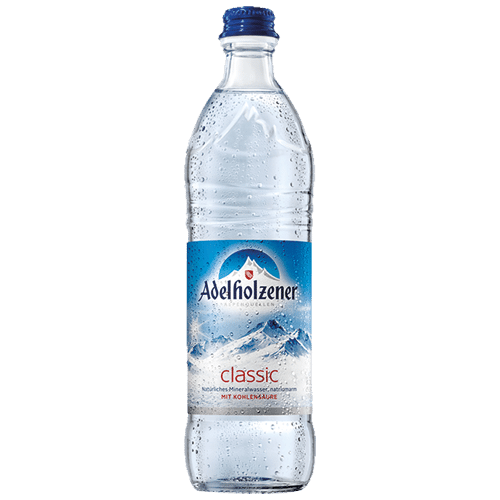 Adelholzener Mineralwasser mit Kohlensäure 0,5l