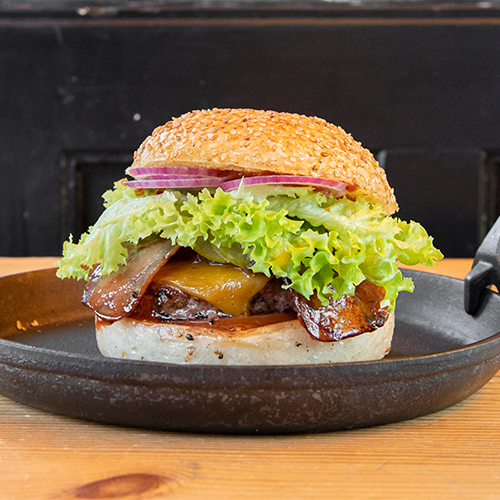Maple Bacon BBQ Burger