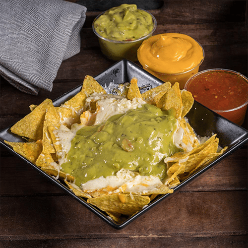 Guacamole Cheese Nachos