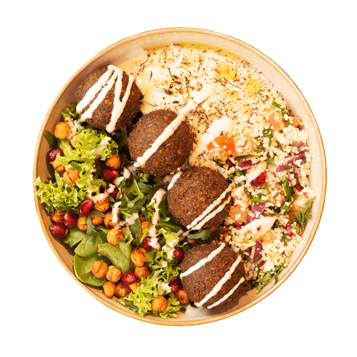 Peas und Falovel (vegan)