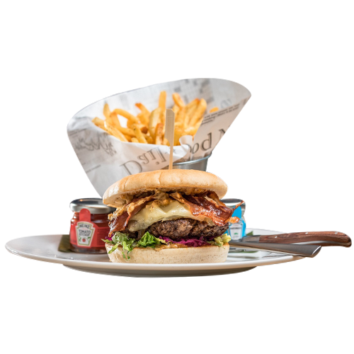 Jochen Schweizer Arena-Cheeseburger