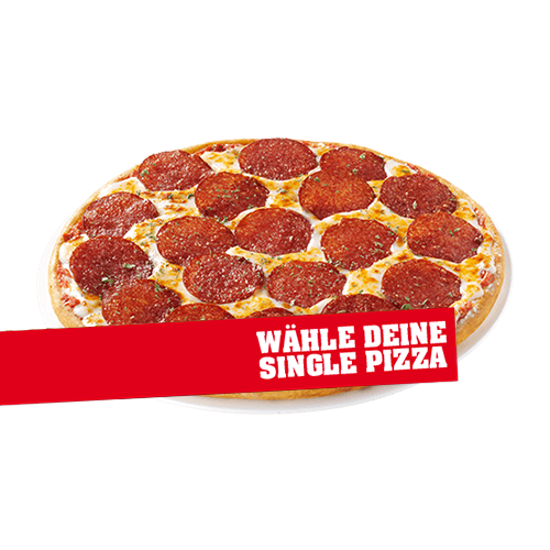 Mittag Pizza nach Wahl SINGLE CA. 26CM