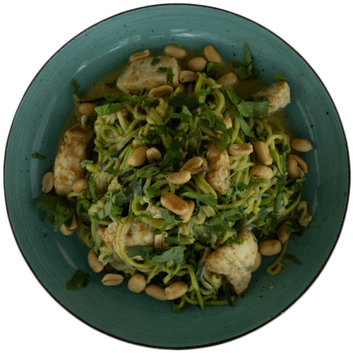Peanut - Zucchini Nudeln (vegan)