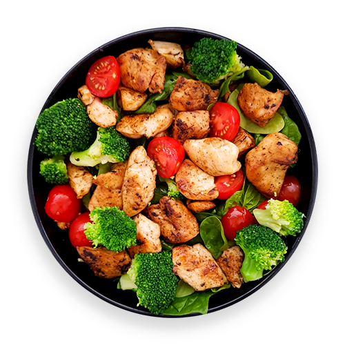 Chick Chick Boom mit Dip nach Wahl (Lowcarb)