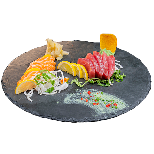 Lachs und Tuna Sashimi