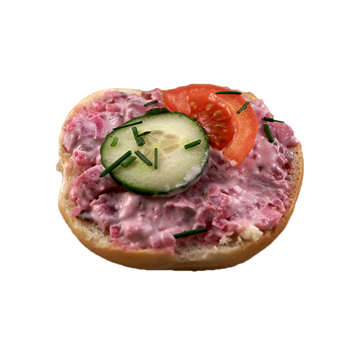 Brötchen mit Heringssalat