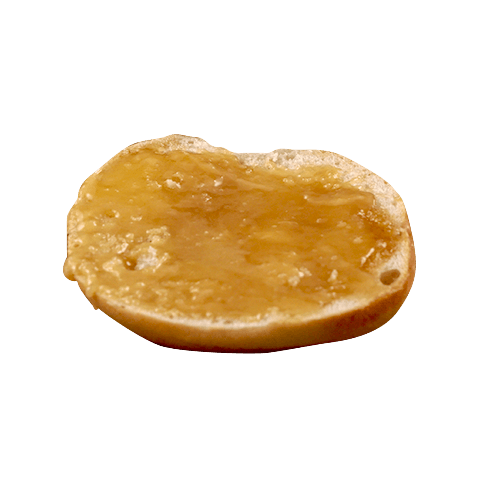 Brötchen mit Honig