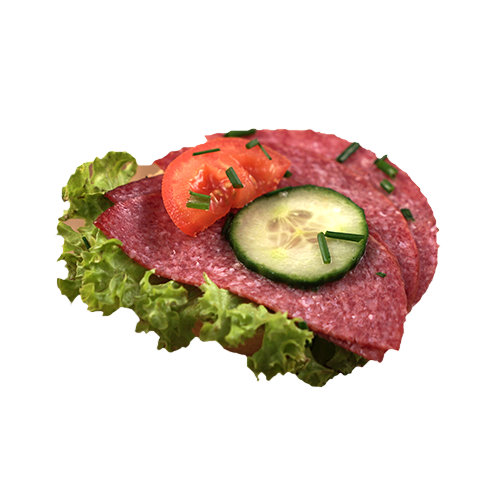Brötchen mit Salami