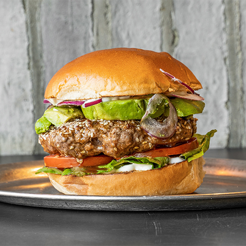 Sesam-Avocado Veggie Burger