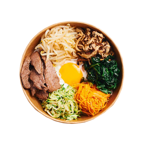 Bibimbap Bowl - Korean Barbecue Rindfleisch