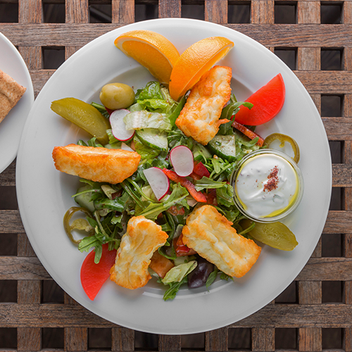 Halloumi platter (vegetarisch)