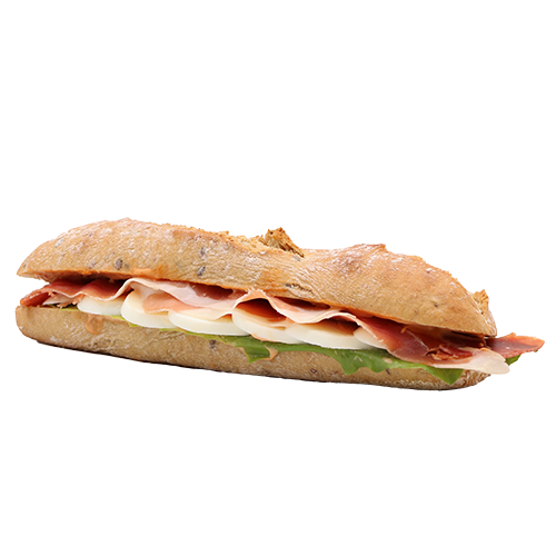 Serranoschinken & Ei Baguette