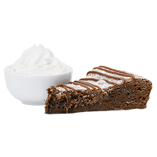 Mudcake mit Schlagsahne
