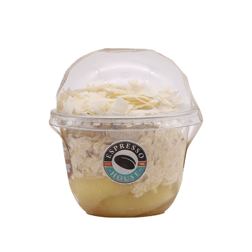 Glutenfreie Overnight Oats mit Apfelkompott (vegan)