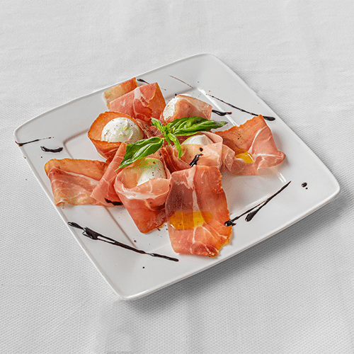 Mozzarella di Bufala con Prosciutto di Parma